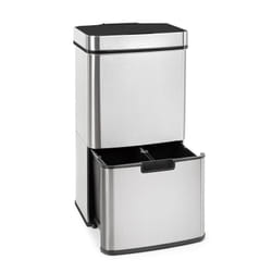 Klarstein - Touchless Poubelle avec capteur 72 litres 4 bacs abs pp & inox