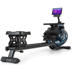Rameur à eau CAPITAL SPORTS Flow M2 - Réglage sur 6 niveaux - Ecran LCD - Charge 150kg - Acier noir