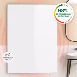 Klarstein Wonderwall Air 96, Chauffage électrique à infrarouge, 1,9 m, IP54, Intérieure, Mur, Blanc