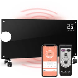 Klarstein - Radiateur Electrique Mobile, Chauffage Electrique Mural Intelligent 2000W à Faible Consommation d'Energie pour Maison, Salle de Bain,