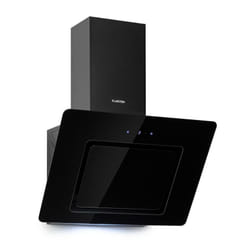 Hotte Aspirante 60cm, Hottes de Cuisine Inclinées, Filtre de Hotte en Aluminium, Débit d'Air Puissant 300m³/h, led, Ecran Tactile, Extracteur d'Air