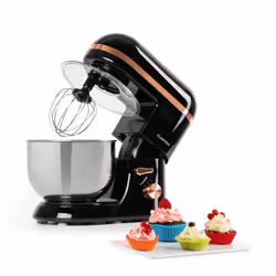 Klarstein Bella Elegance, 5,2 L, Noir, Rotatif, Acier inoxydable, Plastique, 2000 W