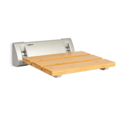 Arielle Siège de douche pliable 160kg max. bois de bambou & aluminium