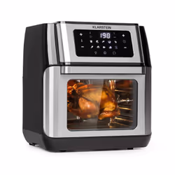 Klarstein AeroVital, Friteuse d’air chaud, 10 L, 80 °C, 220 °C, Unique, Noir, Acier inoxydable