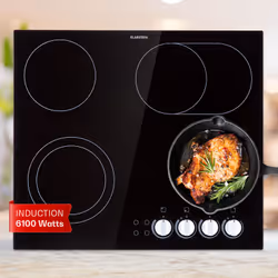 CUISINEZ AVEC STYLE ET LUXE : Avec une puissance de chauffe de 6100 watts, vous profitez d'une cuisson de haut niveau grâce à ...