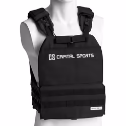 Veste lestée de poids 8 kg - CAPITAL SPORTS - Battlevest 2.0 - Fitness - Noir