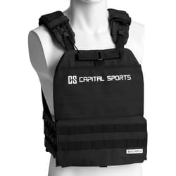 Veste lestée de poids 8 kg - CAPITAL SPORTS - Battlevest 2.0 - Fitness - Noir