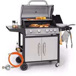 PROFITEZ D'UNE CUISSON EFFICACE ET ÉCONOMIQUE : Le barbecue à gaz 5 anneaux de Klarstein est conçu pour vous permettre de cui ...