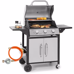 Description générale Le barbecue à gaz Klarstein Tomahawk est idéal pour des grillades en famille ou entre amis. Avec ses tro ...