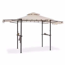 Profitez de l'été avec style : profitez d'un barbecue détendu entre amis ou en famille par tous les temps sous le pavillon Bl ...