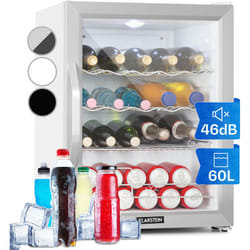 Klarstein - Mini Frigo de Chambre et Bureau pour Boisson, Petit Frigo Silencieux, Refrigerateur Mini Bar 60L, Petit Réfrigérateur Camping, Étagères