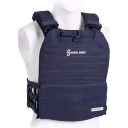 Gilet lesté - CAPITAL SPORTS - Battlevest 2.0 - 2 plaques de 4kg - Confort ajustable - Respirant