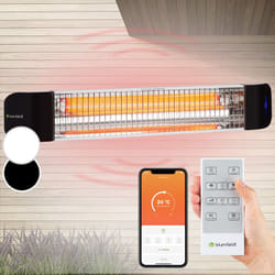 Blumfeldt - Klarstein Chauffage Electrique à Infrarouge, Chauffage de Jardin 2400W, Smart WiFi App, Minuterie, Affichage led, Chauffage Exterieur