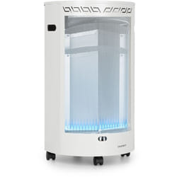 Blumfeldt - Bonaparte Fire radiateur à gaz 4200W allumage électrique roulettes blanc.