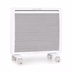 Klarstein Hot Spot Slimcurve Double Wave 2-in-1, Chauffage électrique à convecteur, 1,45 m, Intérieure, Sol, Mur, Blanc, LED