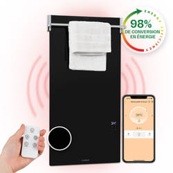 Klarstein - Smart Chauffage Infrarouge, 850W Radiateur Electrique, Contrôle via app Mobile WiFi, Détection de Fenêtre Ouverte, IP24, Chauffage Mural