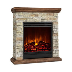 Cheminée électrique effet flamme - Klarstein Etna - 1800/900 W - fausse cheminée LED - marron