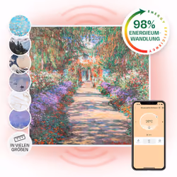Une technique intelligente pour une chaleur bienfaisante : le chauffage infrarouge Klarstein Wonderwall Air Art Smart vous ré ...