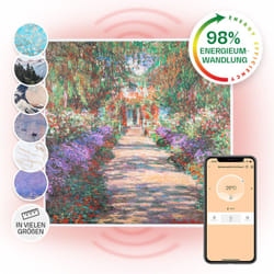 Klarstein - Radiateur Infrarouge Mural Intelligent, Chauffage Infrarouge 350W, Panneau Chauffant Infrarouge, app Mobile, Radiateur Electrique Extra
