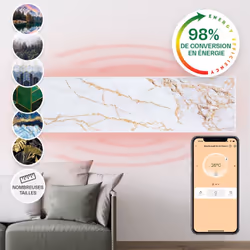 Une technique intelligente pour une chaleur bienfaisante : le chauffage infrarouge Klarstein Wonderwall Air Art Smart vous ré ...