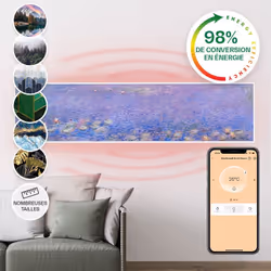 Une technique intelligente pour une chaleur bienfaisante : le chauffage infrarouge Klarstein Wonderwall Air Art Smart vous ré ...