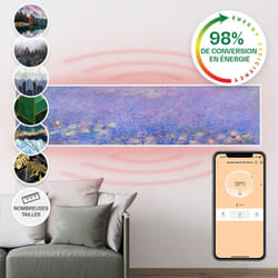 Klarstein Radiateur Infrarouge Mural Intelligent, Chauffage Infrarouge 350W, Panneau Chauffant Infrarouge, APP Mobile, Radiateur Electrique Extra