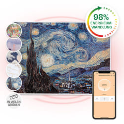 Klarstein - Radiateur Infrarouge Mural Intelligent, Chauffage Infrarouge 500W, Panneau Chauffant Infrarouge, app Mobile, Radiateur Electrique Extra