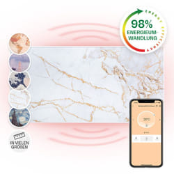 Klarstein - Radiateur Infrarouge Mural Intelligent, Chauffage Infrarouge 700W, Panneau Chauffant Infrarouge, app Mobile, Radiateur Electrique Extra