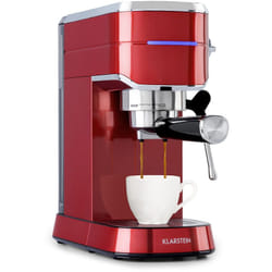 Klarstein - Futura Machine à espresso, machine à café porte-filtre avec 1450 watts, 20 bars, qualité barista, double bec verseur, stop-flux, machine