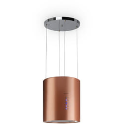 Hotte aspirante d'îlot Barett Ø35cm recirculation 558 m³/h led filtre à charbon actif