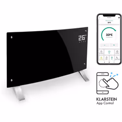 Description générale Restez au chaud tout l'hiver avec le radiateur électrique incurvé de Klarstein. Ce chauffage d'appoint d ...