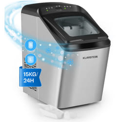 Klarstein Machine a Glacons pour la Maison, Capacité de 2,9L, Fabrique Rapidement Jusqu'à 15kg de Glacons en 2 Tailles Différentes, Machine à