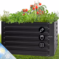 Délicieux, frais et issu de votre propre potager: avec le potager surélevé Blumfeldt High Grow Straight, faites pousser vous- ...