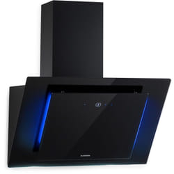 Hotte Aspirante 60cm, Hottes de Cuisine Inclinées, Filtre de Hotte en Aluminium, Débit d'Air Puissant 426m³/h, led, Ecran Tactile, Extracteur d'Air