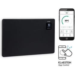 Radiateur électrique - Klarstein Bansin Smart 1500W - convecteur électrique programmable - noir
