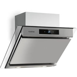 Klarstein - Hotte Aspirante 60cm, Hottes de Cuisine Inclinées, Filtre de Hotte en Aluminium, Débit d'Air Puissant 604m³/h, led, Ecran Tactile,