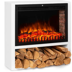 Cheminee Electrique Effet Flamme, Cheminée Electrique Decorative Chauffante de 1000W/2000W, Télécommande et Minuterie, Fausse Cheminée a led,