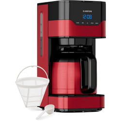 Klarstein Cafetiere Espresso, Café Chaud et Glacé, Cafetières 1.2L, Machines à Café, Machines à Expresso, Petite Cafetière Electrique Acier