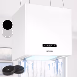 Le nom de la Kornleuchter Smart de Klarstein en dit long : la hotte aspirante d'îlot connectée assure un air propre et clair  ...