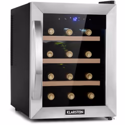 La cave à vin de Klarstein Reserva 12 Uno peut contenir jusqu'à 12 bouteilles de plaisir dans sa zone de refroidissement de 3 ...
