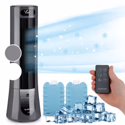 RAFRAICHISSEUR D'AIR MULTIFONCTIONS 5 EN 1 : Ce rafraîchisseur d'air fait circuler l'air frais dans la maison. Ce climatiseur ...