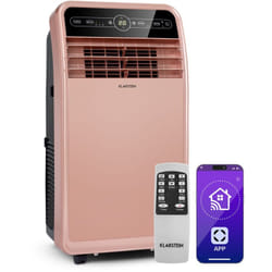 Climatiseur Mobile Silencieux, Smart Climatiseur 4 en 1, Mode Nuit, Déshumidificateur, Ventilateur, Mini Climatisation à Faible Conso, Evacuation,