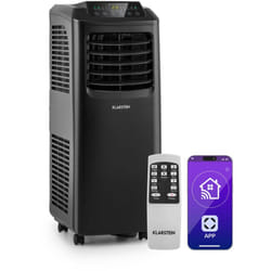 Climatiseur Mobile Silencieux, Smart Climatiseur 3 en 1, Mode Nuit, Déshumidificateur, Ventilateur, Mini Climatisation à Faible Conso, Evacuation,