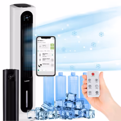 Miracle multifonctionnel 5 en 1 : ce rafraîchisseur d'air portable est une dynamo peu encombrante qui rafraîchit et humidifie ...