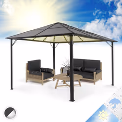 Description générale Transformez votre jardin avec la pergola Blumfeldt Pantheon Solid Sky Ambient Solar, une structure éléga ...