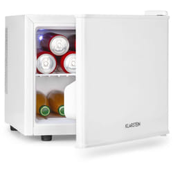 Klarstein - Mini Frigo de Chambre pour Boissons, Petit Frigo Silencieux, Mini Bar Intérieur, Bières, Vins, Petit Refrigerateur Camping, 3 Niveaux de