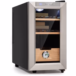 Le plaisir du tabac : toujours frais et savoureux. Pièce de design : Humidor raffiné avec porte en verre panoramique - Bien t ...