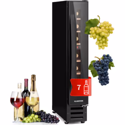 PRÉSENTATION ÉLÉGANTE DES VINS : En plus de sa porte en verre, la cave à vin Klarstein est doté d'un cadre en acier inoxydabl ...