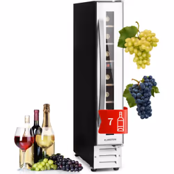 Une fraîcheur luxueuse : la cave à vin Klarstein Vinovilla 7 Built-in Uno est un réfrigérateur encastrable mince et pratique  ...