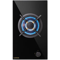Klarstein - Tables de Cuisson à Gaz, Plaque de Cuisson Gaz à 1 Brûleurs, Table de Cuisson Electrique à 1 Feu de 3400W, Cuisiniere Gaz, Gaziniere Gaz